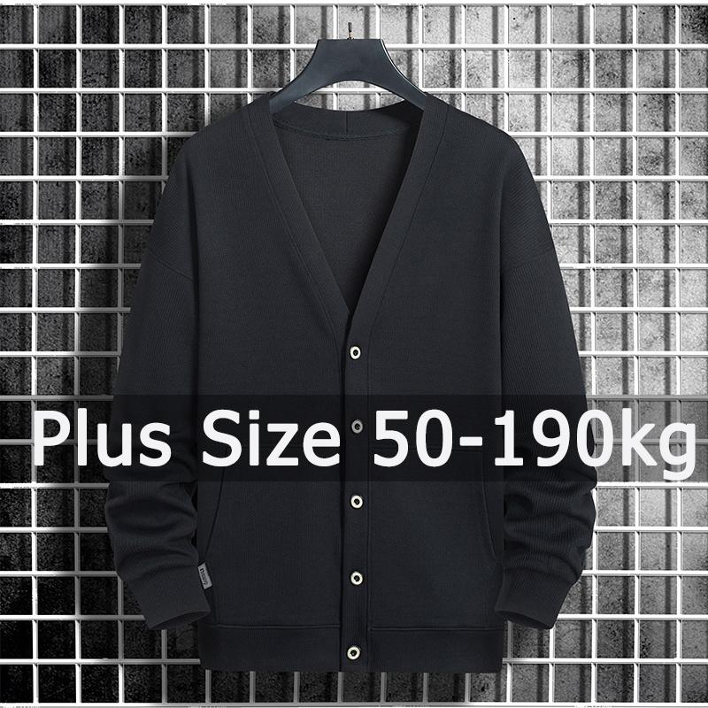 Winter Clothing Men Style - Plus Size Sweter Kardigan Mężczyźni Dzianinowe