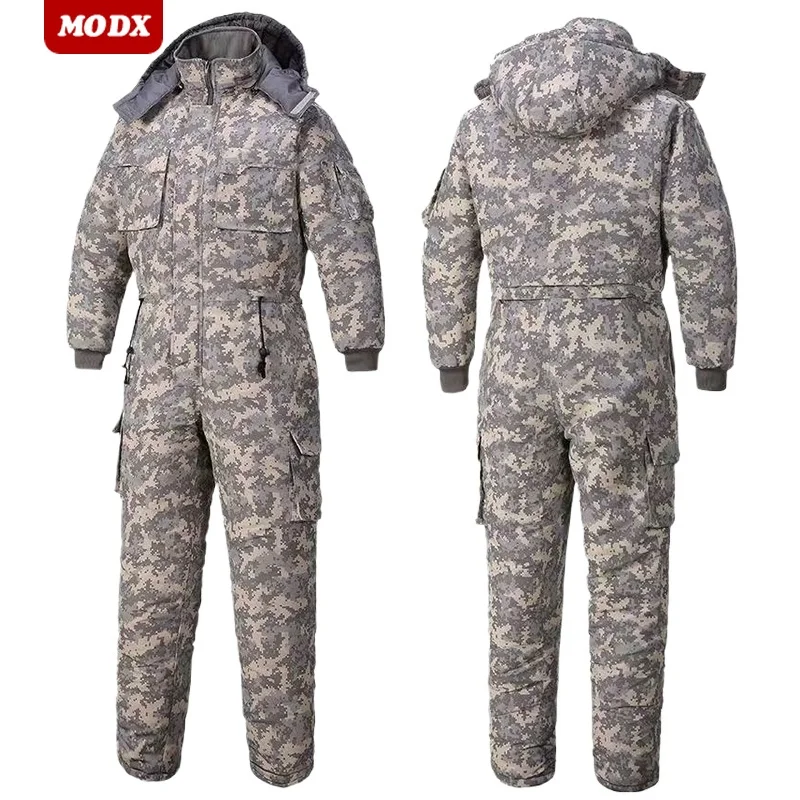 Winter Clothing Men Style - Męska zimowa zagęszczona jednoczęściowa odzież robocza