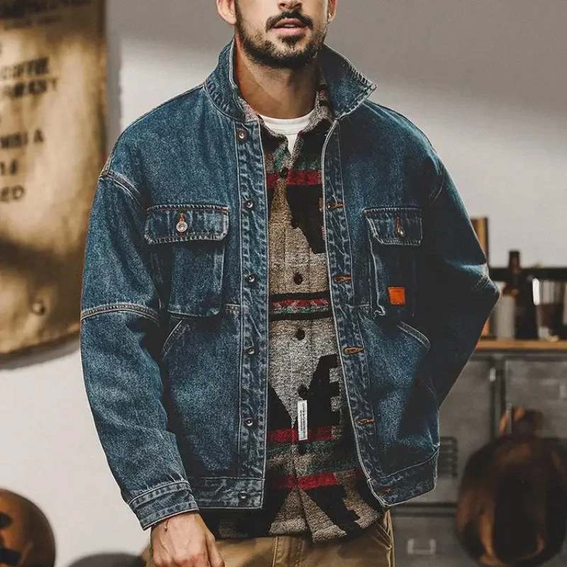 Winter Clothing Trends 2025 - Zimowy płaszcz kowbojski męski 2025, luźny
