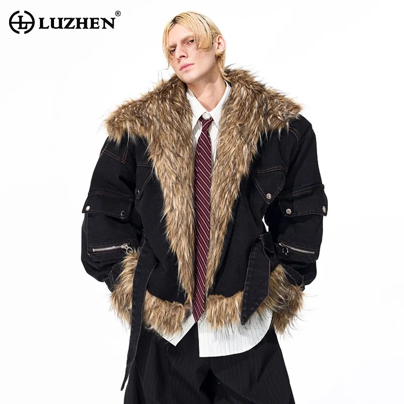 Winter Clothing Trends 2025 - LUZHEN Modna, personalizowana parka męska na
