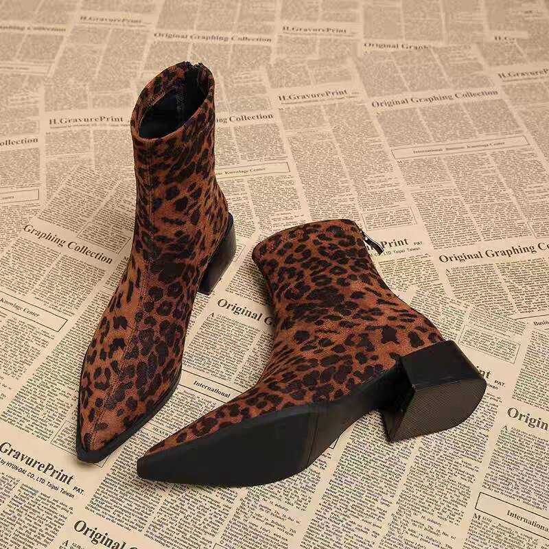 Winter Clothing Women'S - Nowe Damskie Botki na Niskim Obcasie,
