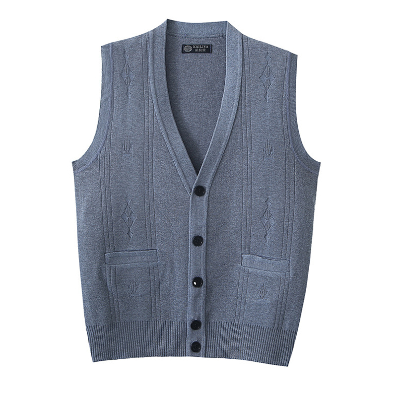 Winter Clothing Men Style - Męskie ciepłe dzianinowe kamizelki jesienno-zimowe, męskie