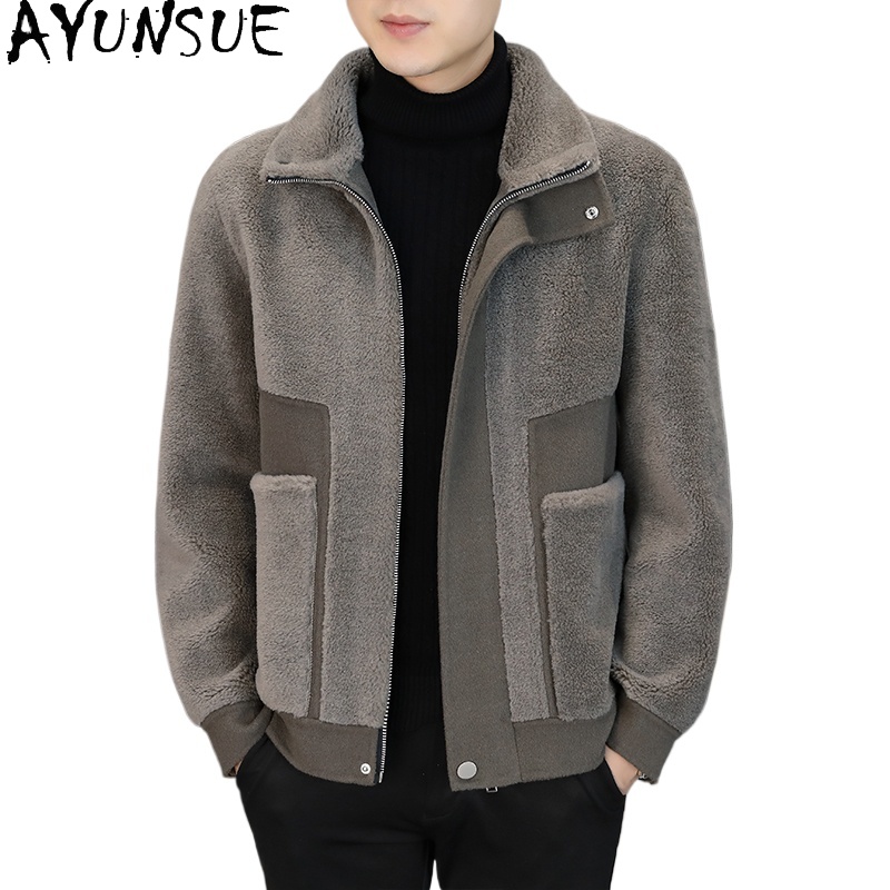 Winter Clothing Men Style - AYUNSUE Zimowe płaszcze męskie ze 100%
