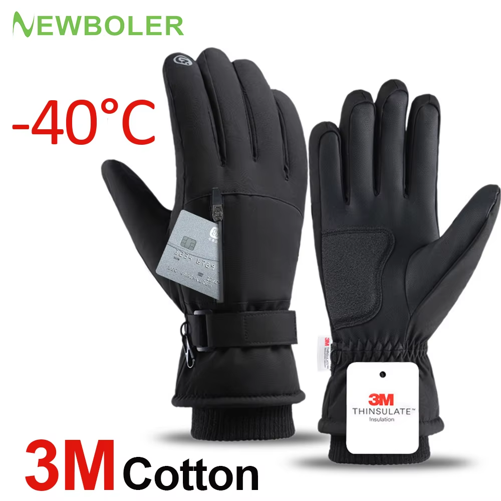 Waterproof Mitten Ski - Męskie zimowe wodoodporne rękawiczki rowerowe Outdoor