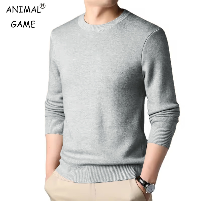 Winter Clothing Uae - Męski sweter z dzianiny w jednolitym