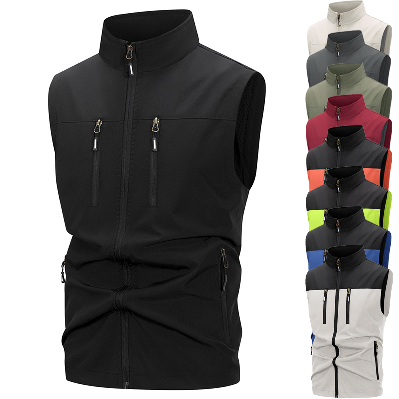 Winter Clothing Uae - Męska lekka kamizelka softshell z kieszeniami