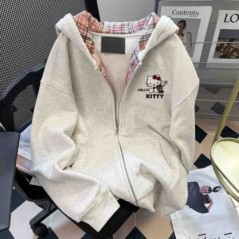 Winter Clothing Women'S - Damska bluza z kapturem Hello Kitty,