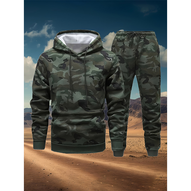 Winter Clothing Women'S - Jesienne kamuflażowe zestawy dresowe z nadrukiem