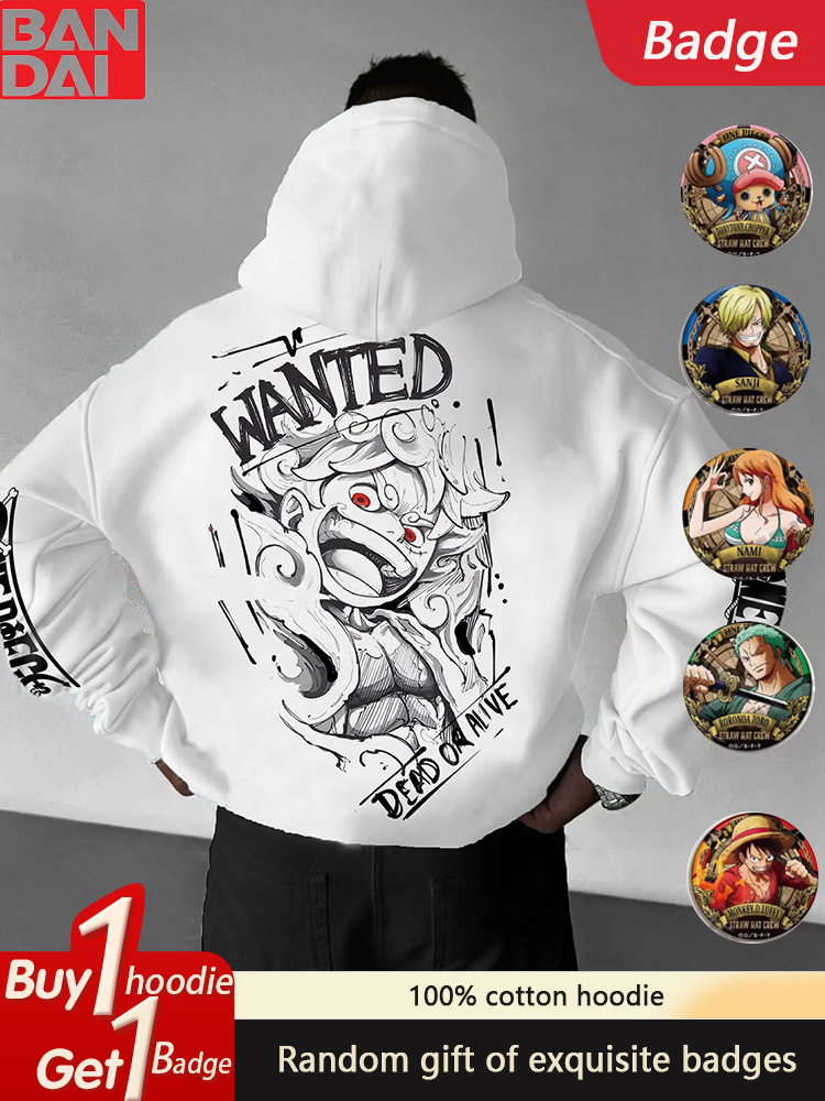 Winter Clothing Trends 2025 - Bluza z kapturem ONE PIECE z
