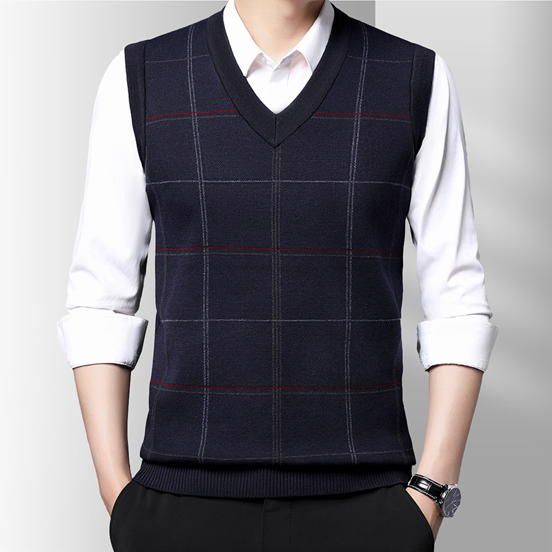 Męska dzianinowa kamizelka na  – Winter Clothing Men Style recenzja i cena