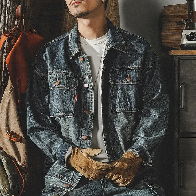 Modne luźne kurtki dżinsowe Mę – Winter Clothing Men Style recenzja i cena
