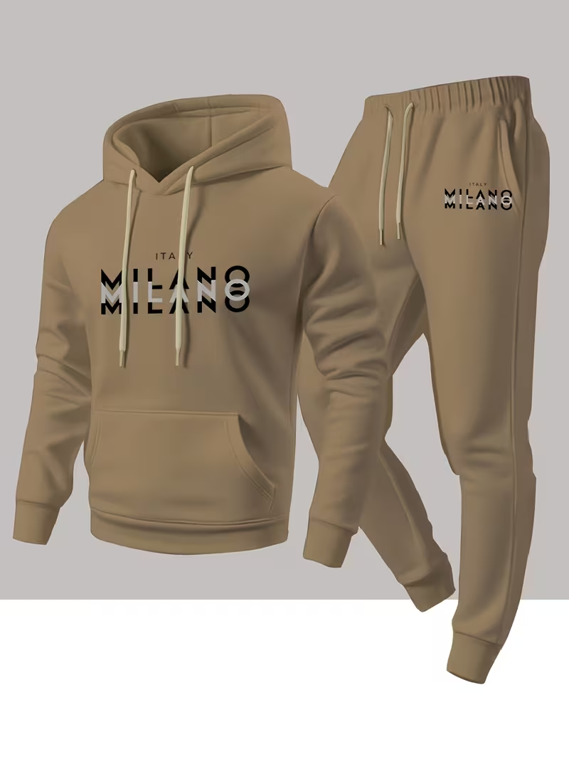 Męski modny zestaw z nadrukiem – Winter Clothing Clearance recenzja i cena