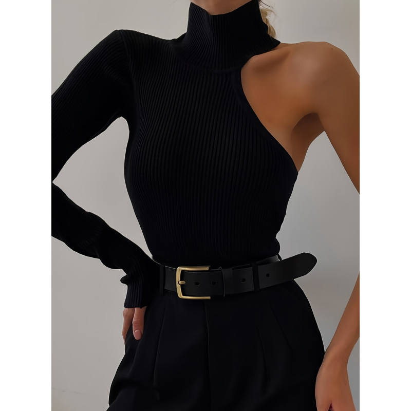 Asymetryczne body z prążkowane – Winter Clothing Women'S recenzja i cena