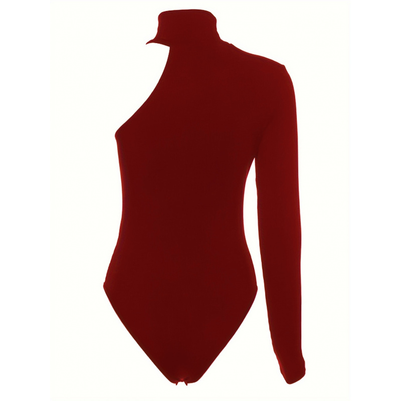 Asymetryczne body z prążkowane – Winter Clothing Women'S recenzja i cena
