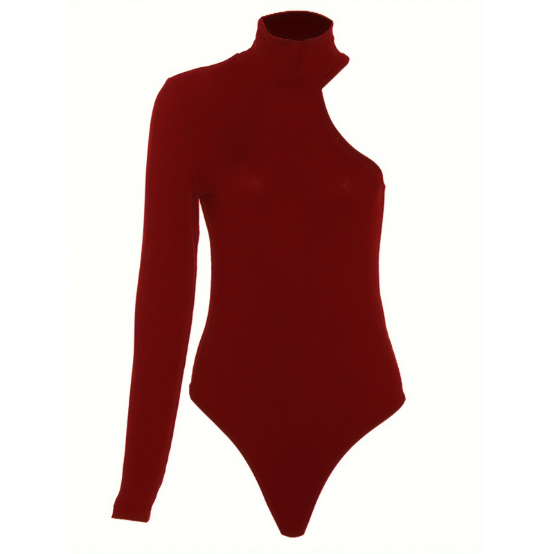Asymetryczne body z prążkowane – Winter Clothing Women'S recenzja i cena