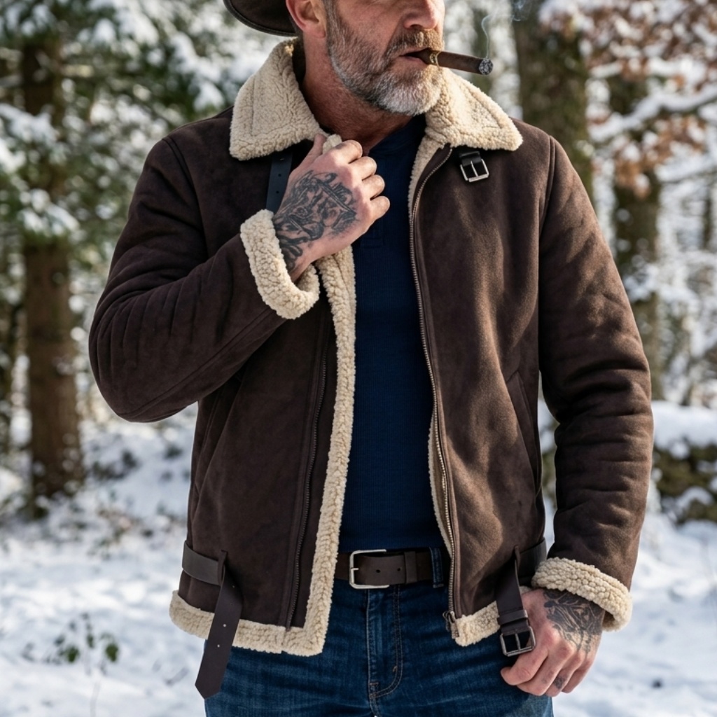 Męska zimowa kurtka z imitacji – Winter Clothing Clearance recenzja i cena