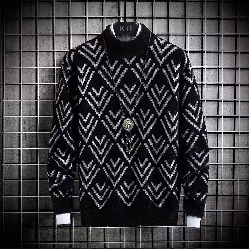 Jesienno-zimowy męski sweter z – Winter Clothing Men Style recenzja i cena