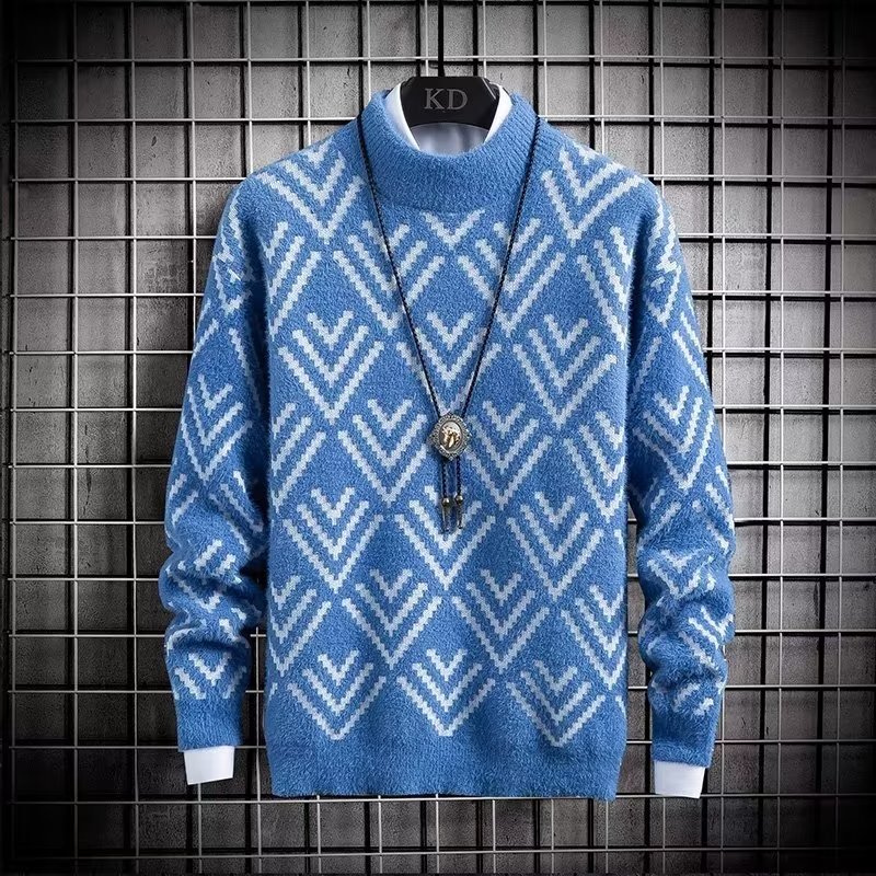 Jesienno-zimowy męski sweter z – Winter Clothing Men Style recenzja i cena