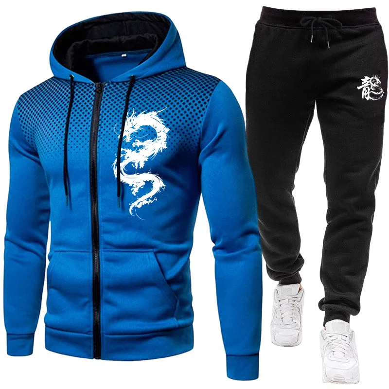 Męski Zestaw z Nadrukiem Smoka – Winter Clothing Clearance recenzja i cena